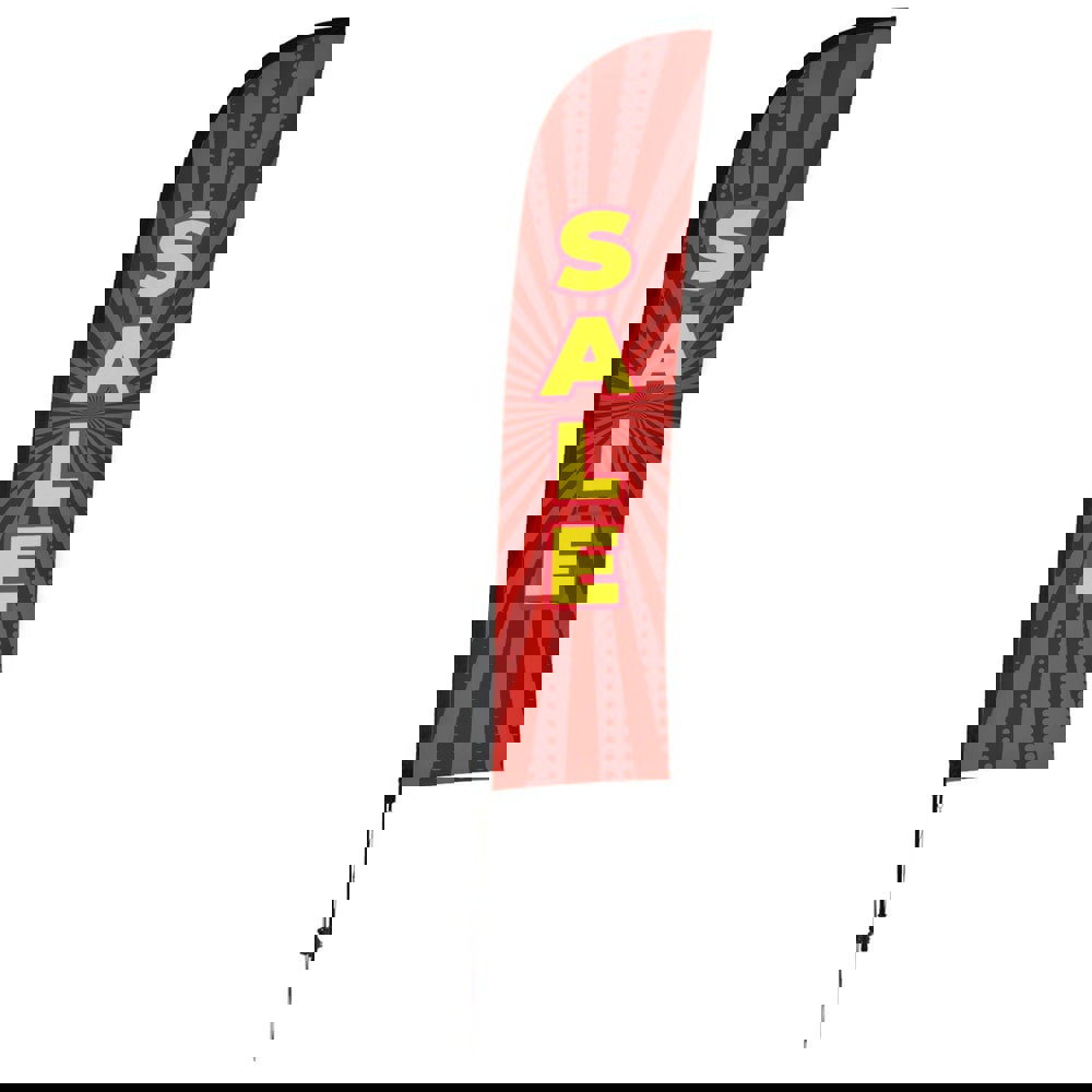 Safety Signs; Family: Architectural Sign ; Sign Type: General Information ; Sign Header: None ; Legend: Sale Red Burst ; Message/Graphic: Message & Graphic ; Graphic Type: Message Only